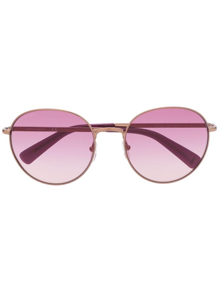 Longchamp Round Framed Sunglasses - Metallic