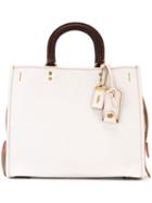 Coach Rouge Tote, Women's, White, Leather