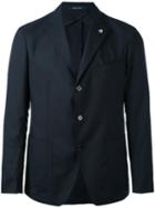 Single Breasted Jacket - Men - Cupro/virgin Wool - 48, Blue, Cupro/virgin Wool, Tagliatore