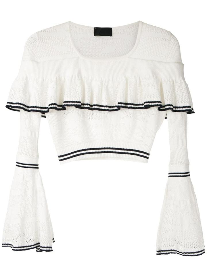 Andrea Bogosian Pires Knit Blouse - White