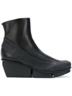 Trippen Ankle Wedge Boots - Black