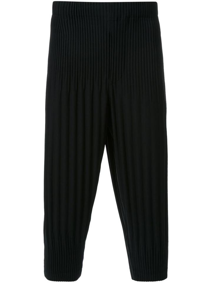 Homme Plissé Issey Miyake Pleated Cropped Trousers
