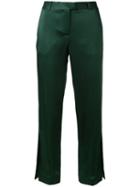 Christopher Kane - 'cady' Trousers - Women - Acetate/viscose - 40, Green, Acetate/viscose