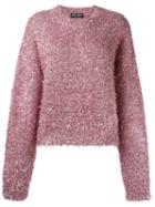 Dolce & Gabbana Fluffy Jumper, Women's, Size: 38, Pink/purple, Polyamide/polyester