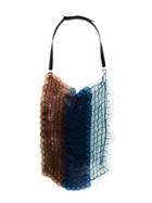 Jil Sander Fringe Sequin Necklace - Blue