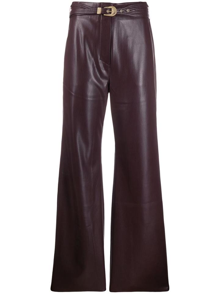 Nanushka Kisa Flared Trousers - Purple