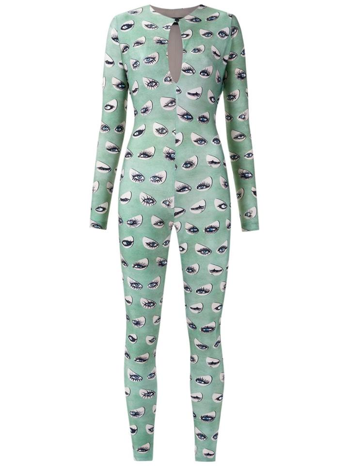 Adriana Degreas Printed Jumpsuit - Green
