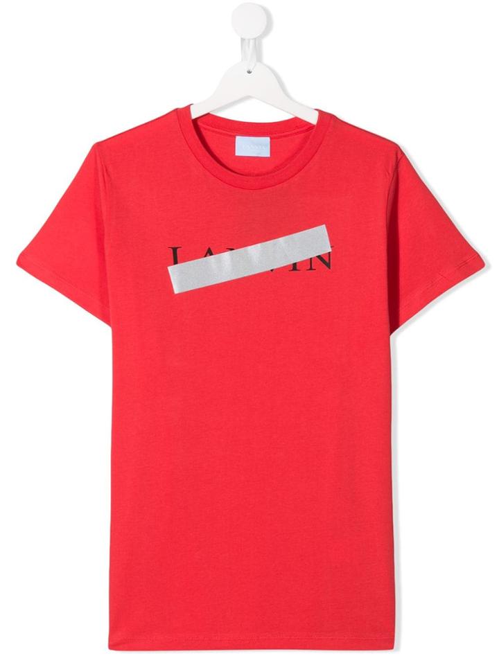 Lanvin Enfant Teen Censored Logo T-shirt