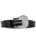 Golden Goose Deluxe Brand Glitter Buckle Belt - Black