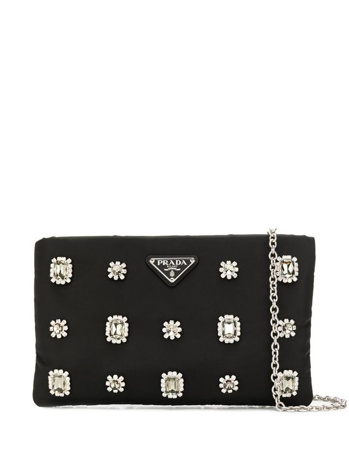 Prada Zip Pouch Handbag - Black