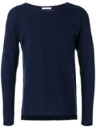 Société Anonyme - Asymmetric Hem Pullover - Men - Cotton - 2, Blue, Cotton