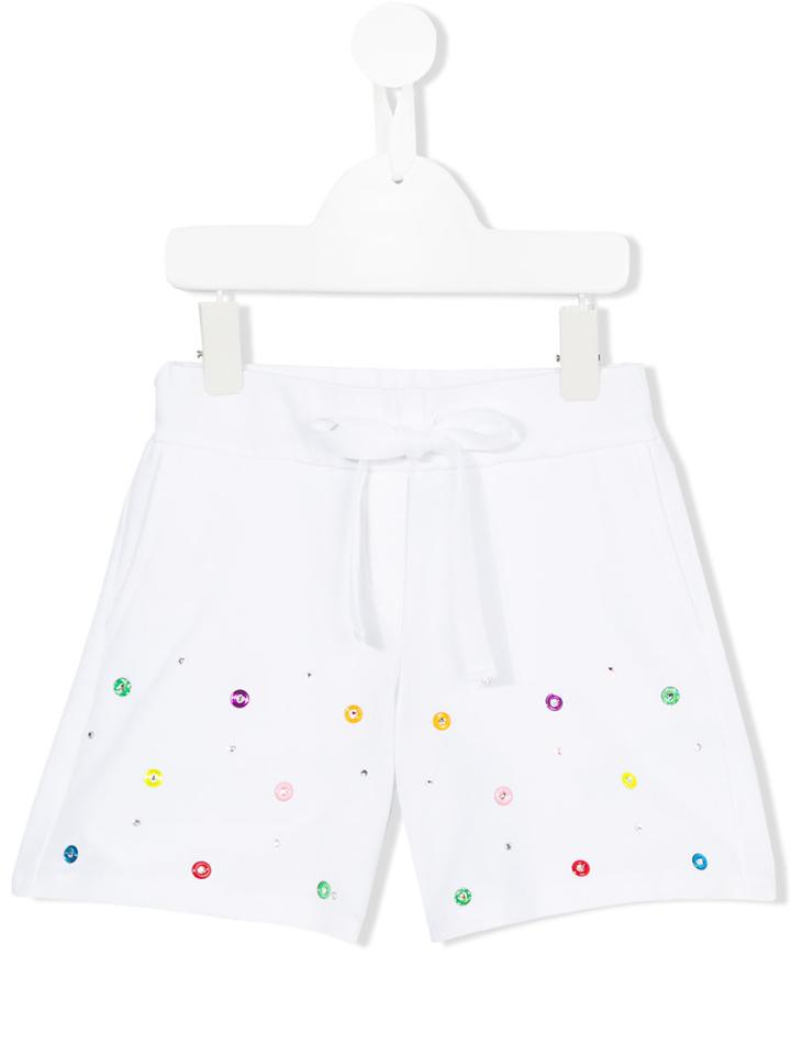 Simonetta Embellished Shorts, Toddler Girl's, Size: 3 Yrs, White