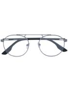 Mcq By Alexander Mcqueen Eyewear Round Frame Glasses - Metallic