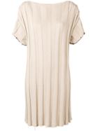 Maison Flaneur Ribbed Knit Dress - Nude & Neutrals