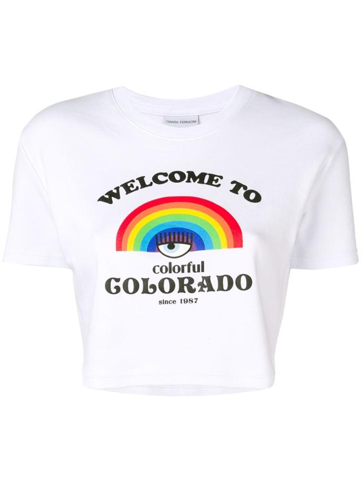 Chiara Ferragni Welcome To Colorado T-shirt - White