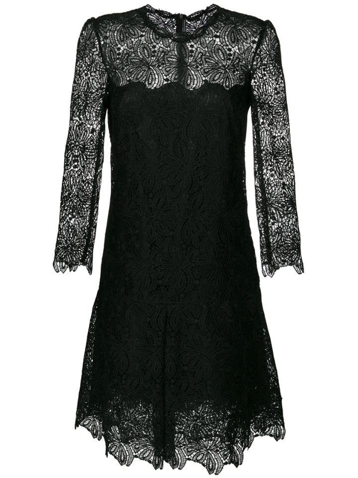 Ermanno Scervino A-line Lace Dress - Black