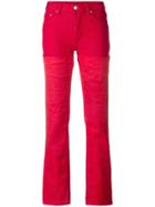Helmut Lang Vintage Double-layer Denim Trousers - Red
