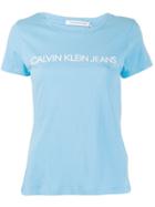 Calvin Klein Jeans Logo Brand T-shirt - Blue