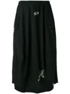 Rundholz Long Bee Print Skirt, Women's, Size: Small, Black, Cotton