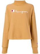 Champion Embroidered Mock Neck Sweatshirt - Nude & Neutrals