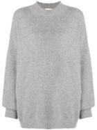 Fine Edge Oversized Jumper - Grey