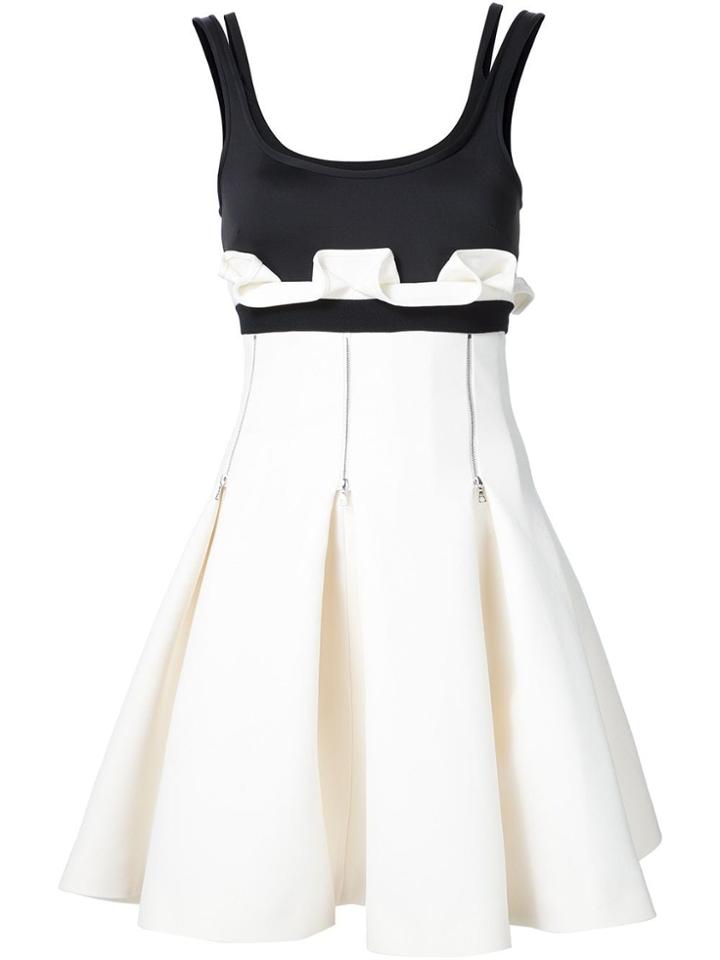 David Koma Zip Detail Dress - Black