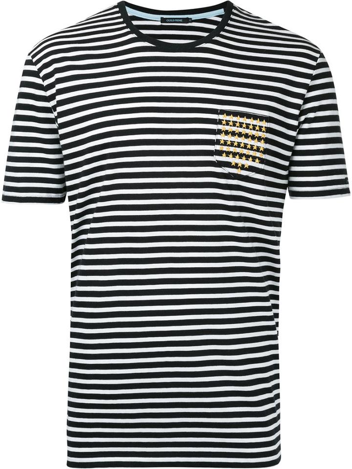 Guild Prime - Striped T-shirt - Men - Cotton - 3, Black, Cotton