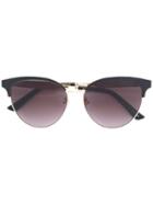 Gucci Eyewear - Cat Eye Engraved Sunglasses - Women - Acetate/metal - 58, Grey, Acetate/metal