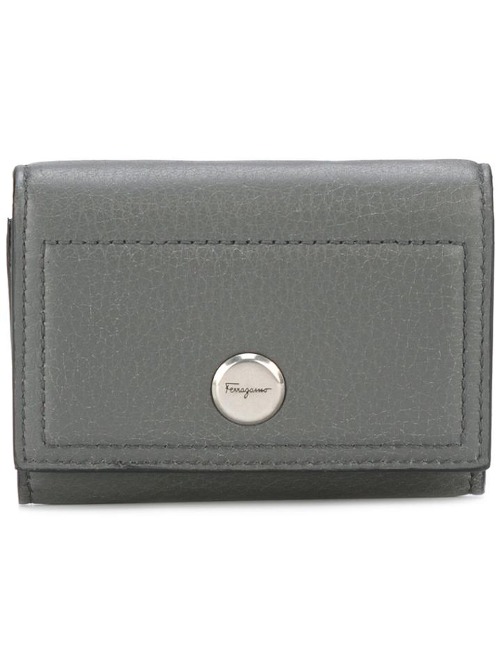 Salvatore Ferragamo Stud-front Coinpurse - Grey