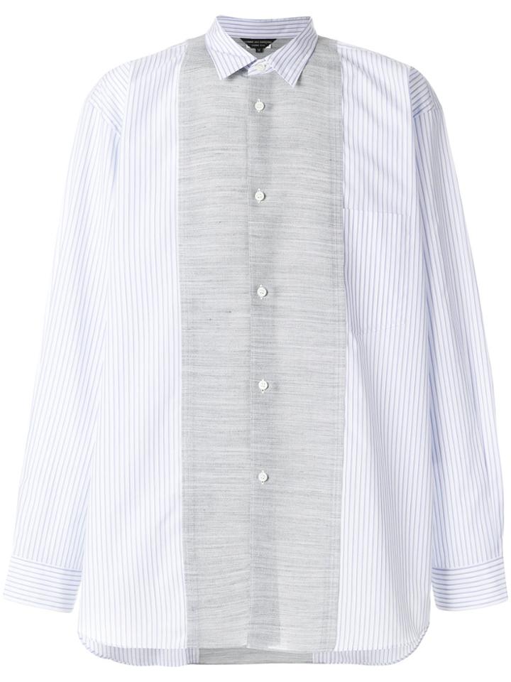 Comme Des Garçons Homme Plus Panelled Loose-fit Shirt - Blue