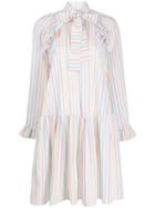 Sofie Sol Studio Striped Ruffled Dress - White