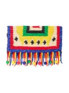 Sensi Studio Nalo Toquilla Woven Clutch - Multicolour