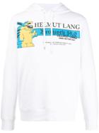 Helmut Lang Graphic Print Hoodie - White