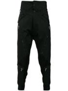 Julius Trousers With Zip Detail - Black