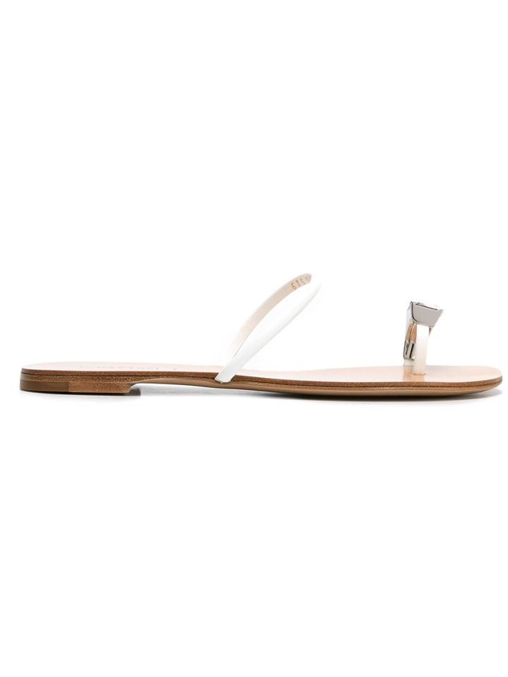 Casadei Soraya Flat Sandals - White