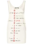 Gucci Printed Tank Top - Nude & Neutrals