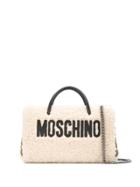 Moschino Wool Detail Shoulder Bag - Neutrals