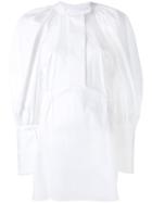 Ellery - Gathered Waist Mini Dress - Women - Cotton/spandex/elastane - 10, White, Cotton/spandex/elastane