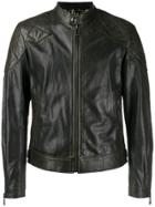 Belstaff Fitted Biker Style Jacket - Black