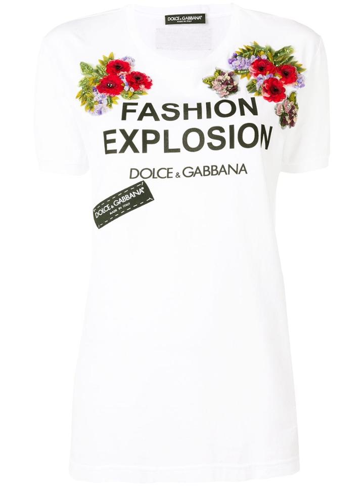 Dolce & Gabbana Fashion Explosion T-shirt - White