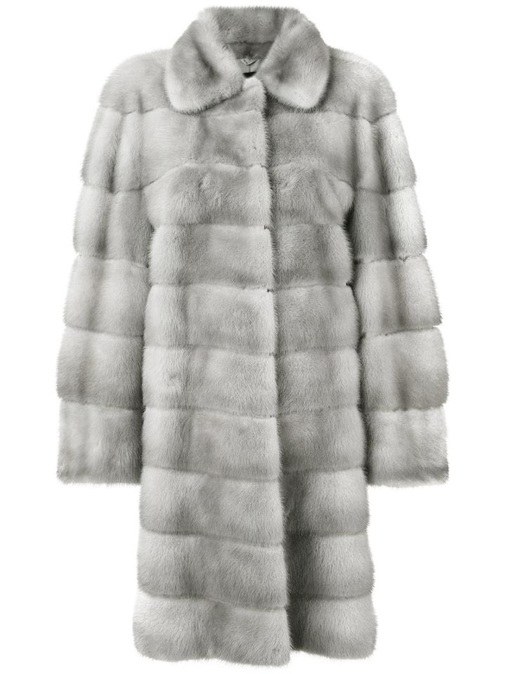 Liska - Mosko Coat - Women - Mink Fur - M, Grey, Mink Fur