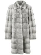 Liska - Mosko Coat - Women - Mink Fur - M, Grey, Mink Fur