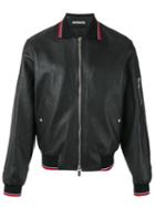 Dior Homme Zip Up Jacket, Men's, Size: 50, Black, Calf Leather/cupro