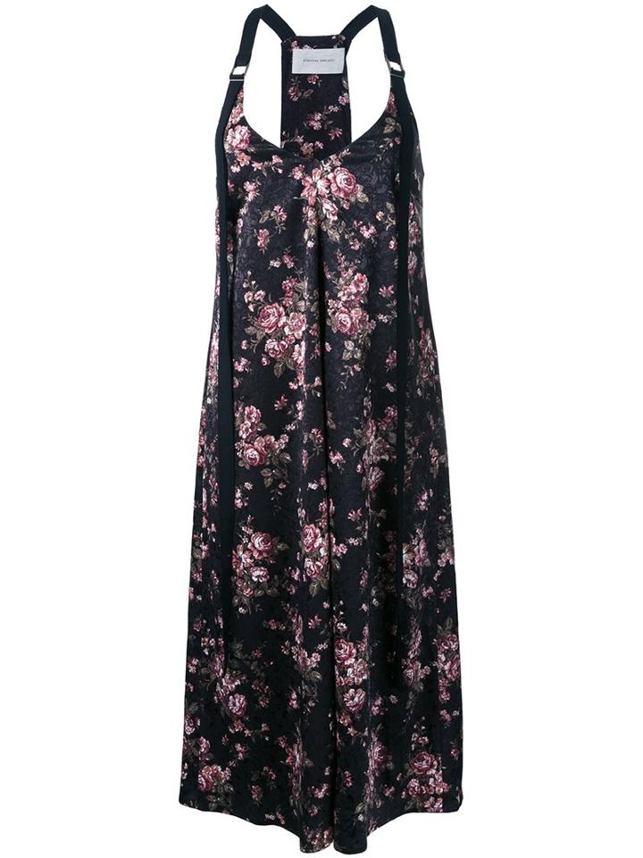 Strateas Carlucci Floral Print Slip Dress