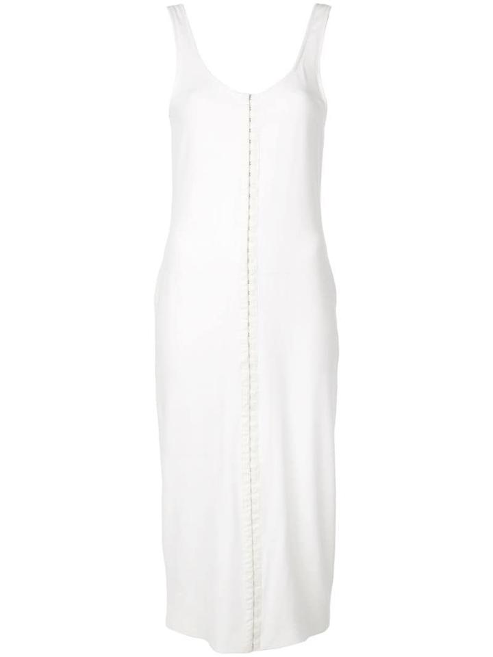 Mugler Front Fastening Dress - White