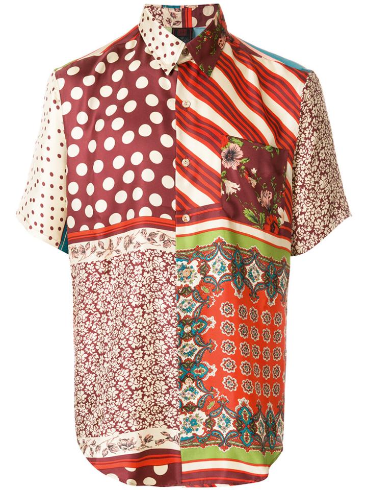 Jean Paul Gaultier Vintage Multi-print Shortsleeved Shirt -