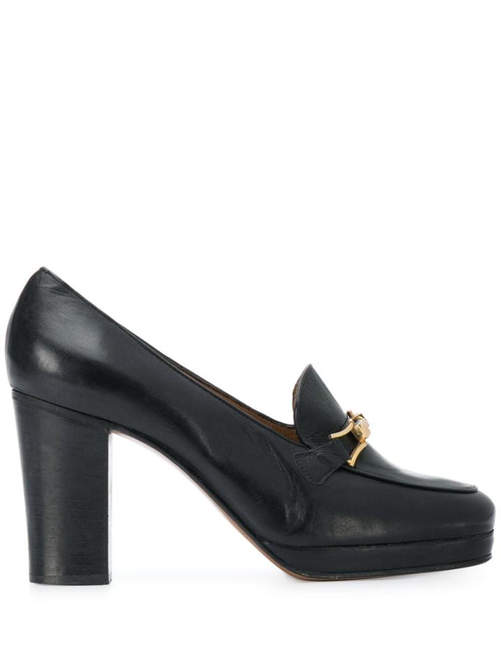 A.n.g.e.l.o. Vintage Cult 1970s Heeled Loafers - Black