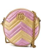 Gucci Gg Marmont Round Crossbody Bag - Gold