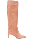 Red Valentino Red(v) Pointed Boots - Pink