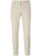 Theory Slim Cropped Trousers - Nude & Neutrals